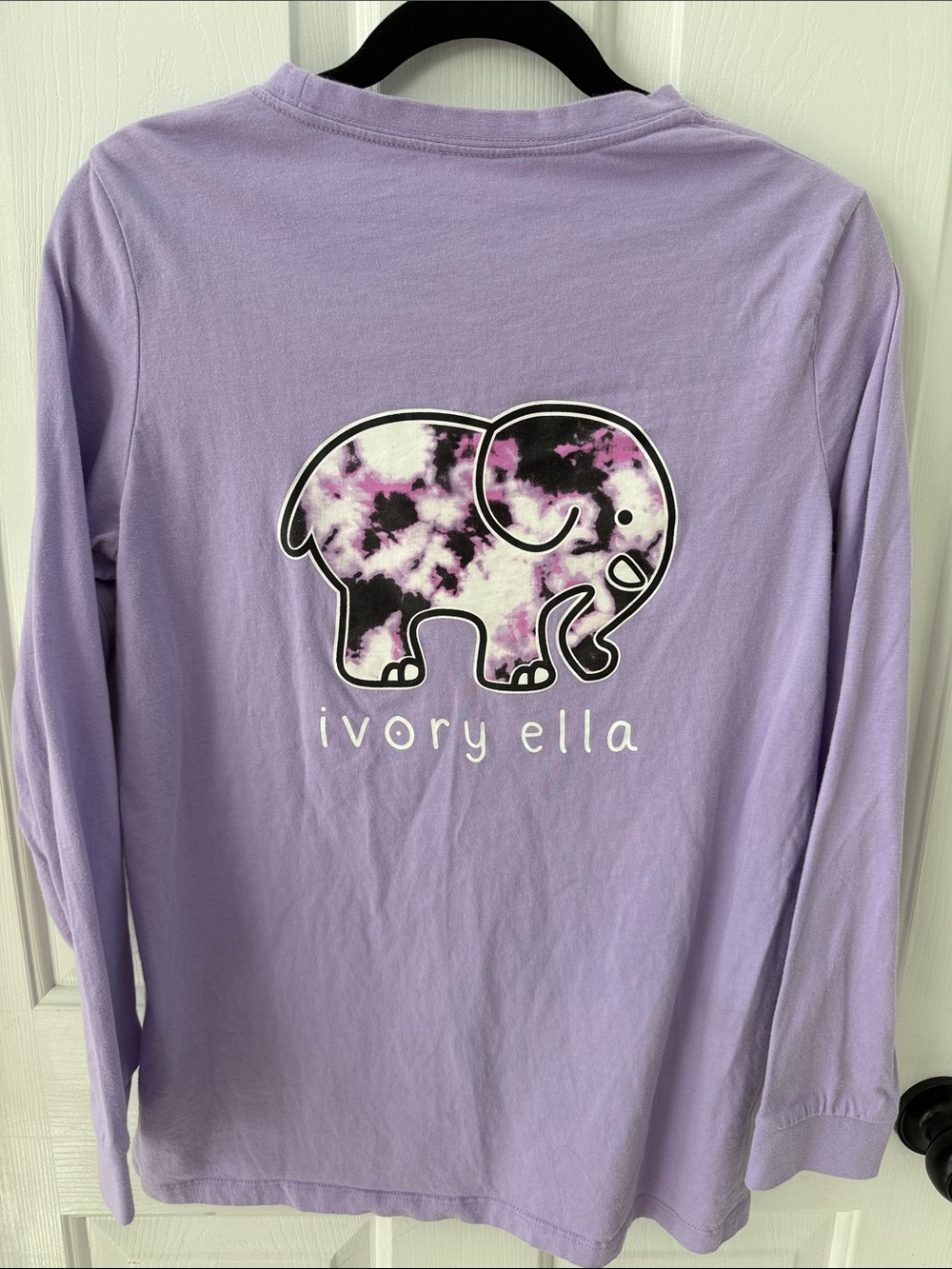 ivory ella Lavender Pocket Long Sleeve Tee